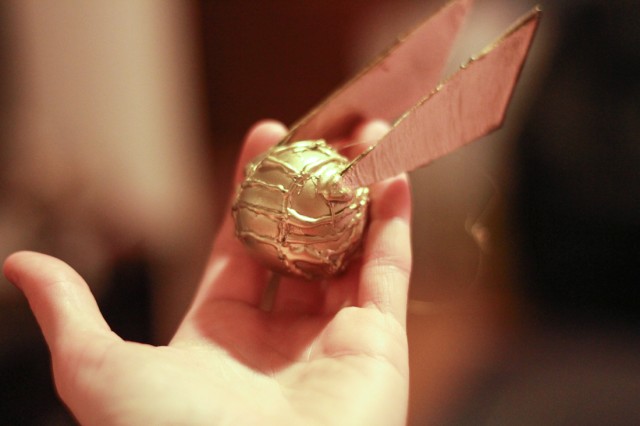 Golden Snitch Ornament DIY - Harry Potter Craft