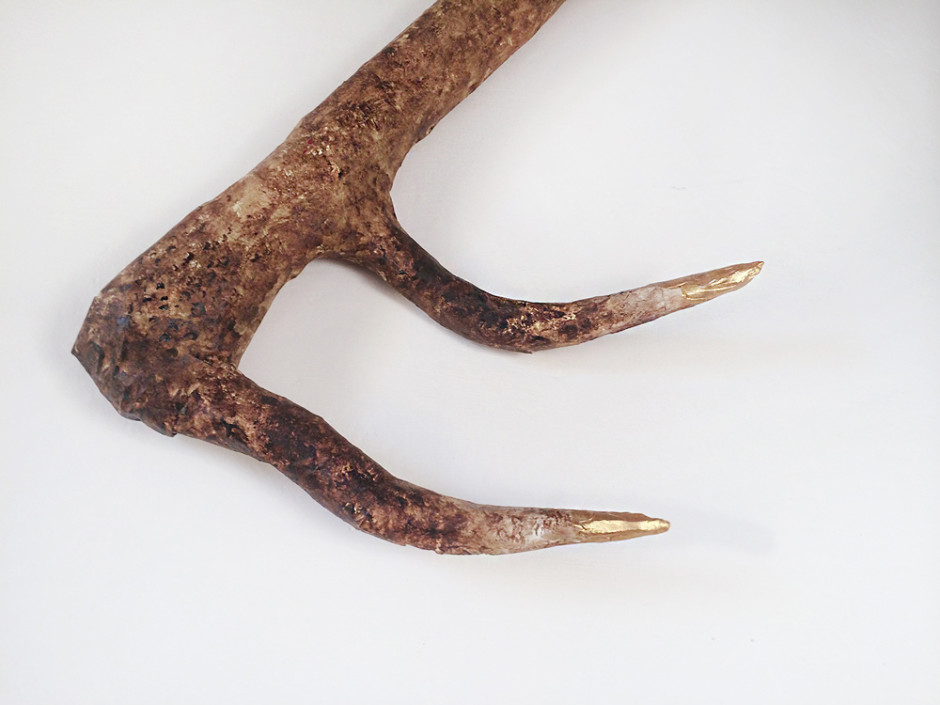 Super easy paper mache deer antler tutorial!