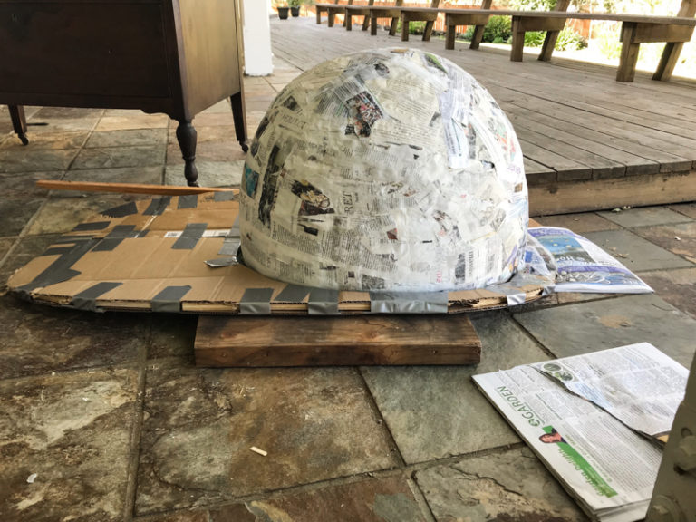 Huge Paper Mache Firefighter Helmet The Surpriseaholic