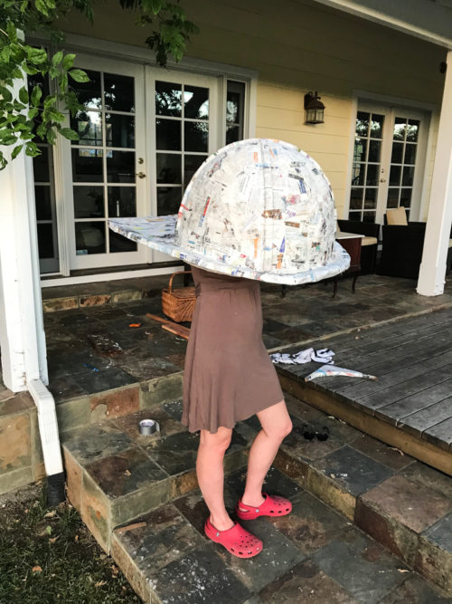 Huge Paper Mache Firefighter Helmet The Surpriseaholic