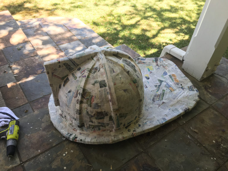 Huge Paper Mache Firefighter Helmet The Surpriseaholic