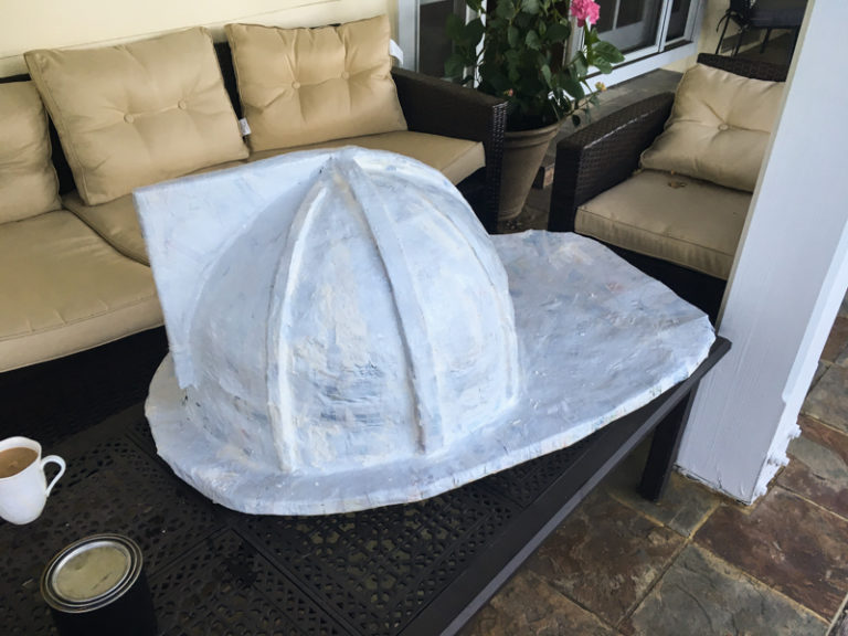 Huge Paper Mache Firefighter Helmet The Surpriseaholic